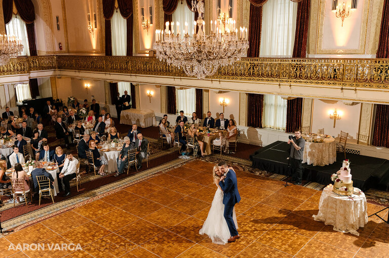 47 omni william penn grand ballroom first dance(pp w768 h511) - Missy + Joe | Omni William Penn Hotel Wedding Photos