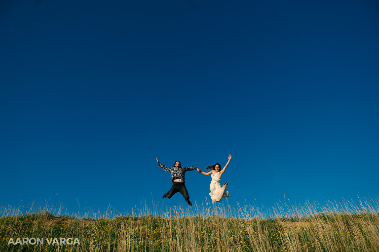 24 happy couple jumping engagement(pp w768 h511) - Noelle + Mark | Family Farm Engagement Photos