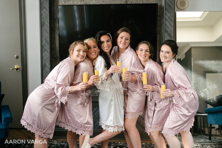 03 pink bridesmaid dresses(pp w768 h511) - Dakota + Carlo | Renaissance Pittsburgh Hotel Wedding Photos