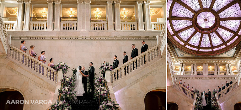 17 renaissance hotel wedding ceremony(pp w768 h351) - Dakota + Carlo | Renaissance Pittsburgh Hotel Wedding Photos