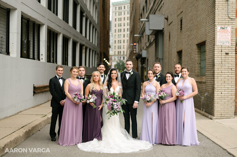 25 renaissance hotel bridal party downtown pittsburgh(pp w768 h511) - Dakota + Carlo | Renaissance Pittsburgh Hotel Wedding Photos