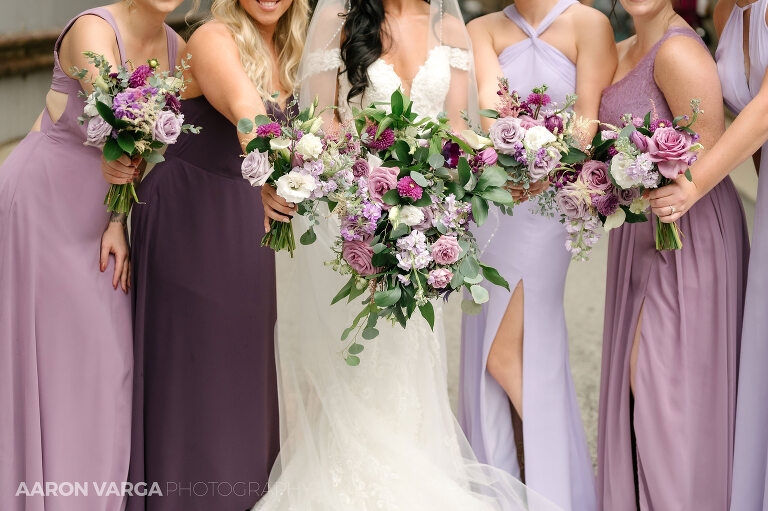 27 pink and purple bridesmaid dresses(pp w768 h511) - Dakota + Carlo | Renaissance Pittsburgh Hotel Wedding Photos