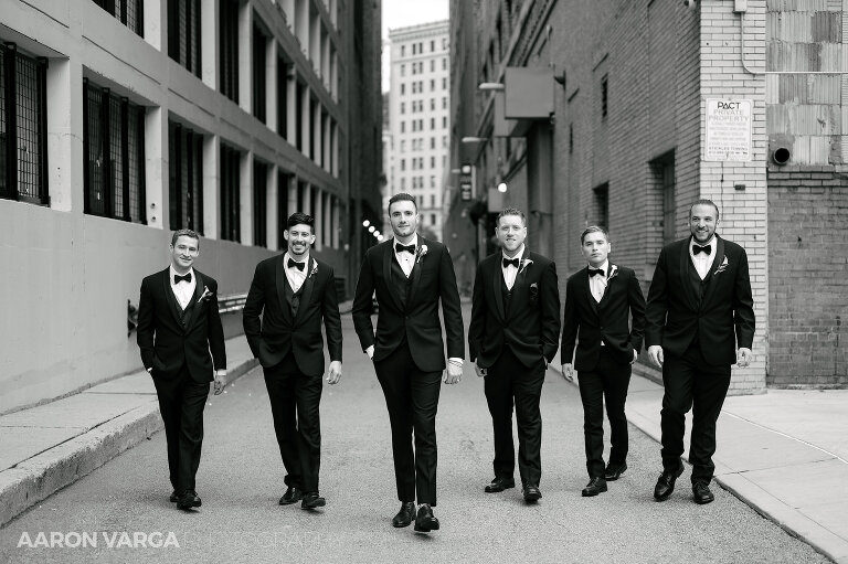 28 downtown pittsburgh groomsmen photos(pp w768 h511) - Dakota + Carlo | Renaissance Pittsburgh Hotel Wedding Photos