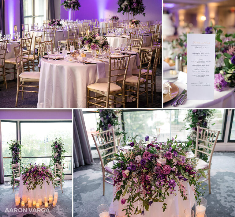 40 renaissance hotel wedding reception details(pp w768 h708) - Dakota + Carlo | Renaissance Pittsburgh Hotel Wedding Photos