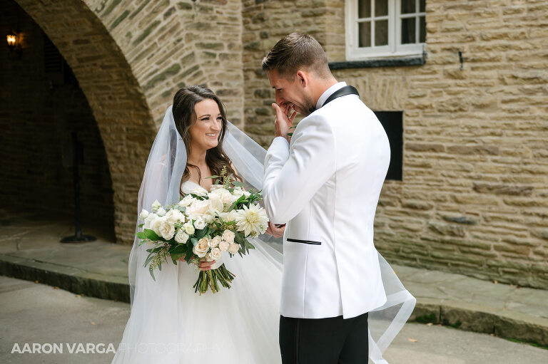 07 first look wedding longue vue club(pp w768 h511) - Alexa + Jack | Longue Vue Club Wedding Photos
