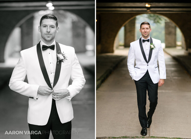 19 groom wedding white tuxedo jacket(pp w768 h561) - Alexa + Jack | Longue Vue Club Wedding Photos