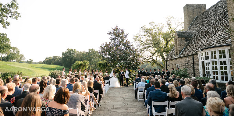 29 outdoor wedding ceremony longue vue club(pp w768 h381) - Alexa + Jack | Longue Vue Club Wedding Photos