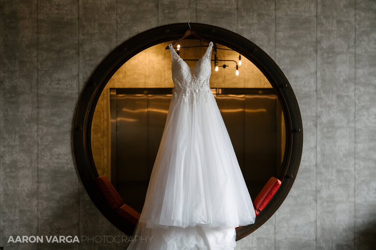 04 wedding dress at hotel indigo(pp w768 h511) - Chelsea + Matt | Le Mont Restaurant Wedding Photos