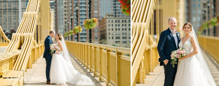 30 wedding photos duquesne university yellow bridge(pp w768 h304) - Chelsea + Matt | Le Mont Restaurant Wedding Photos