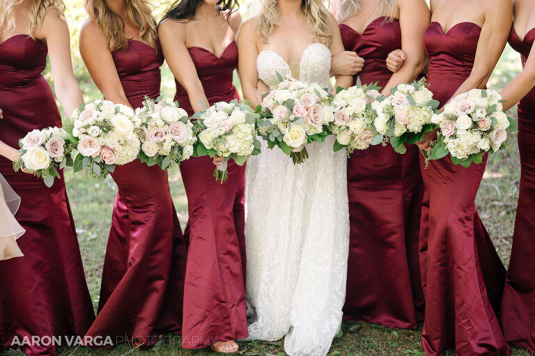 06 deep red bridesmaid dresses(pp w768 h511) - Maggie + Ryan | Wildwood Golf Club Wedding Photos