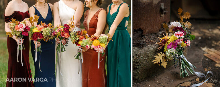 13 fall colors unique bridesmaid dresses(pp w768 h304) - Emily + Eli | Carrie Furnace Wedding Photos