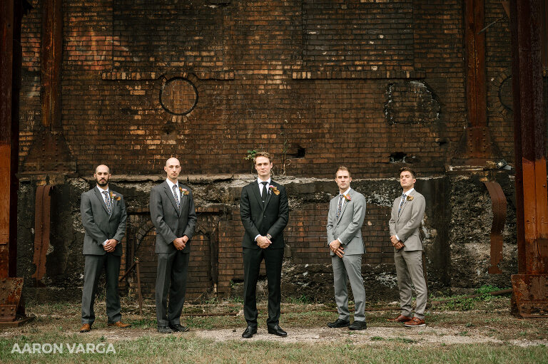 14 groomsmen wedding at carrie furnace(pp w768 h511) - Emily + Eli | Carrie Furnace Wedding Photos