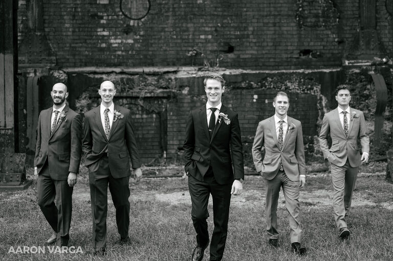 15 carrie furnace rankin groomsmen(pp w768 h511) - Emily + Eli | Carrie Furnace Wedding Photos