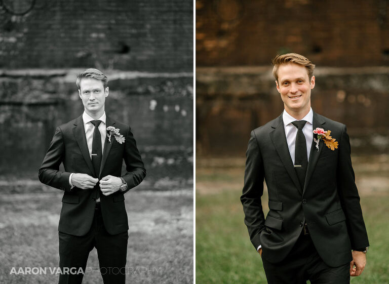 16 carrie furnace groom photos(pp w768 h561) - Emily + Eli | Carrie Furnace Wedding Photos