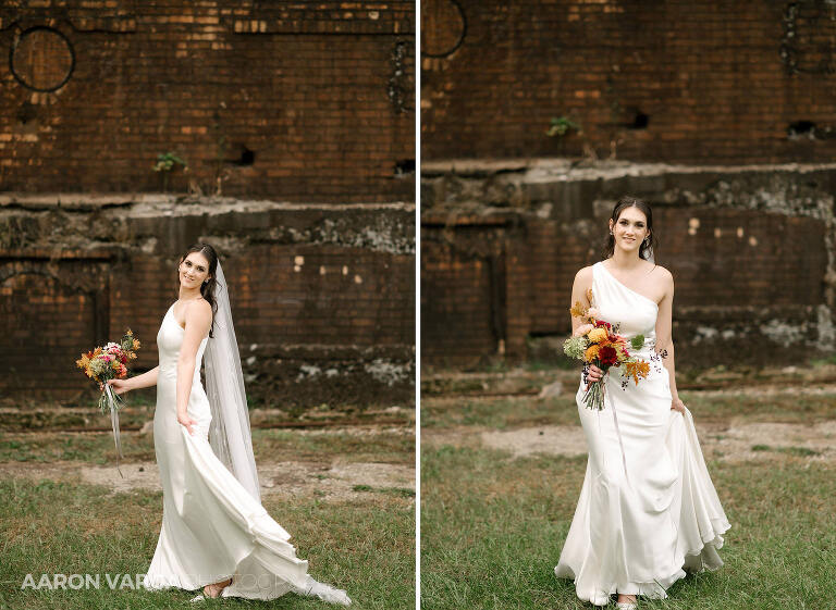 19 beautiful bride at carrie furnace(pp w768 h561) - Emily + Eli | Carrie Furnace Wedding Photos