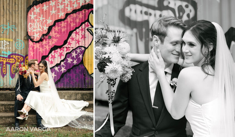 21 carrie blast furnace wedding graffiti(pp w768 h448) - Emily + Eli | Carrie Furnace Wedding Photos