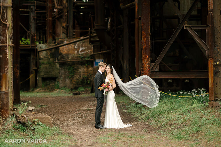 22 carrie furnace gritty wedding(pp w768 h511) - Emily + Eli | Carrie Furnace Wedding Photos