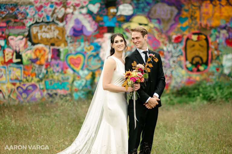 24 carrie furnace graffiti wedding photos(pp w768 h511) - Emily + Eli | Carrie Furnace Wedding Photos