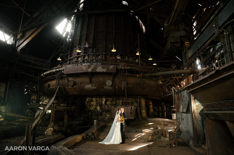 33 carrie blast furnace wedding photo(pp w768 h511) - Emily + Eli | Carrie Furnace Wedding Photos
