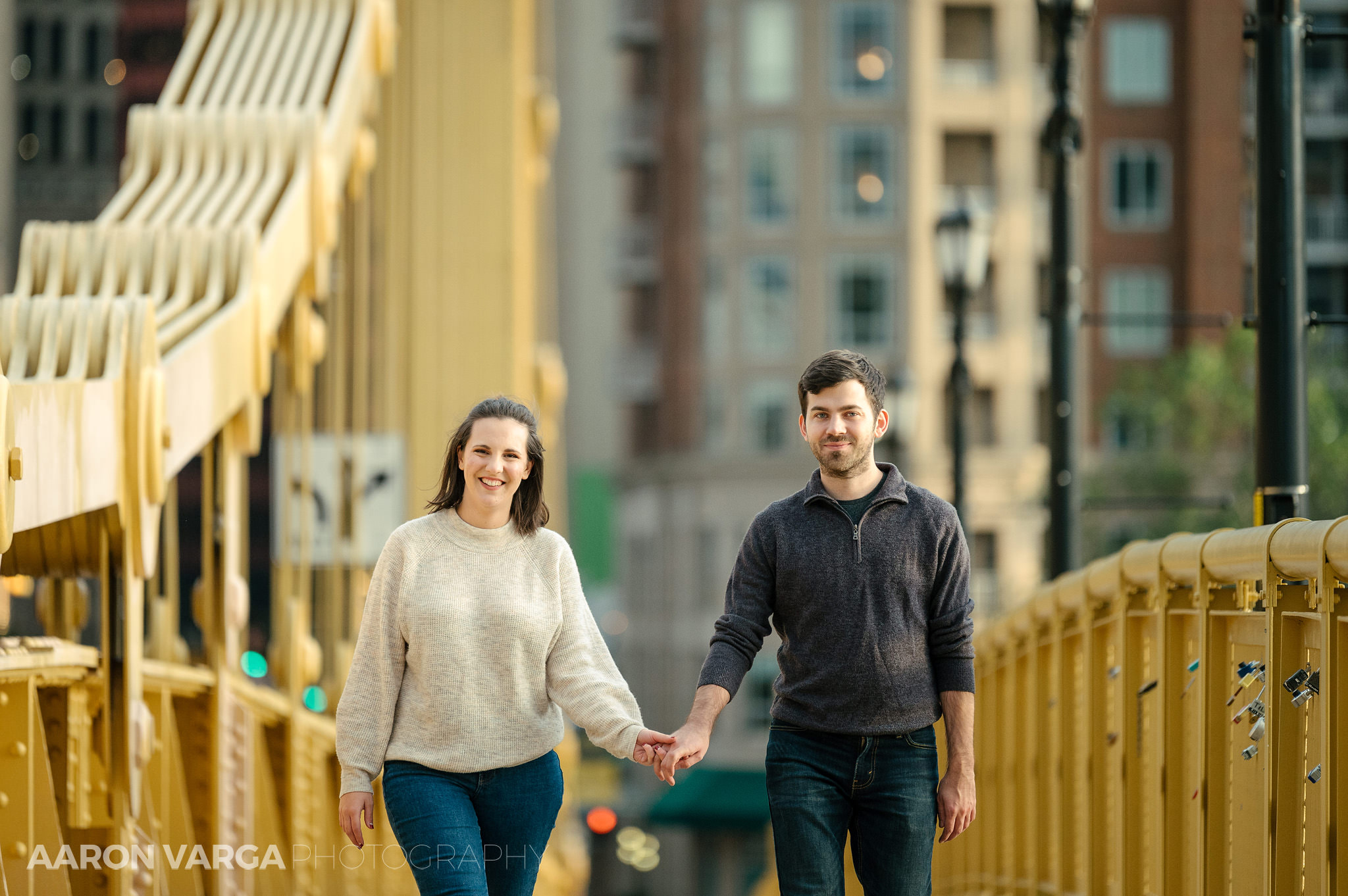 27 downtown pittsburgh fall engagement - Anna + Josh | North Side & North Shore Engagement Photos
