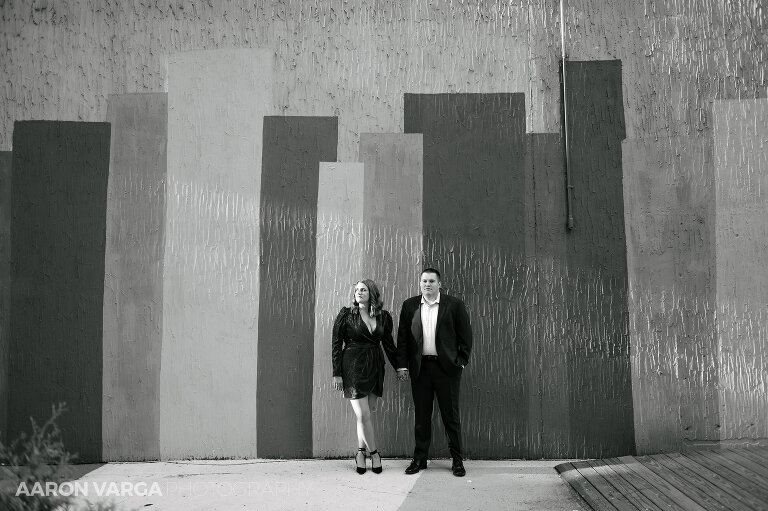 06 downtown pittsburgh engagement blue wall(pp w768 h511) - Julia + Ryan | Downtown and Mt. Washington Engagement Photos