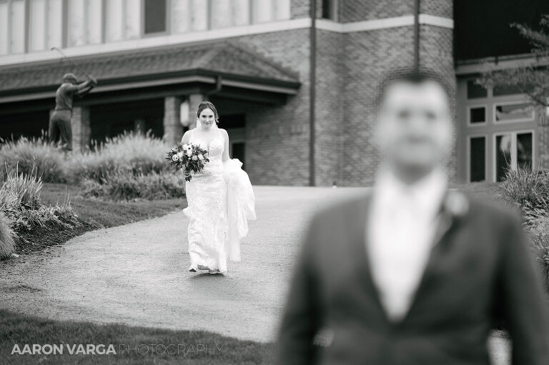 05 southpointe golf club wedding first look(pp w768 h511) - Alyssa + Tony | Southpointe Golf Club Wedding Photos