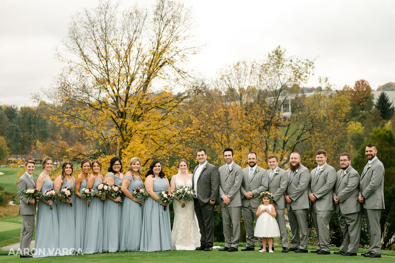 18 wedding photo in fall southpointe golf club(pp w768 h511) - Alyssa + Tony | Southpointe Golf Club Wedding Photos