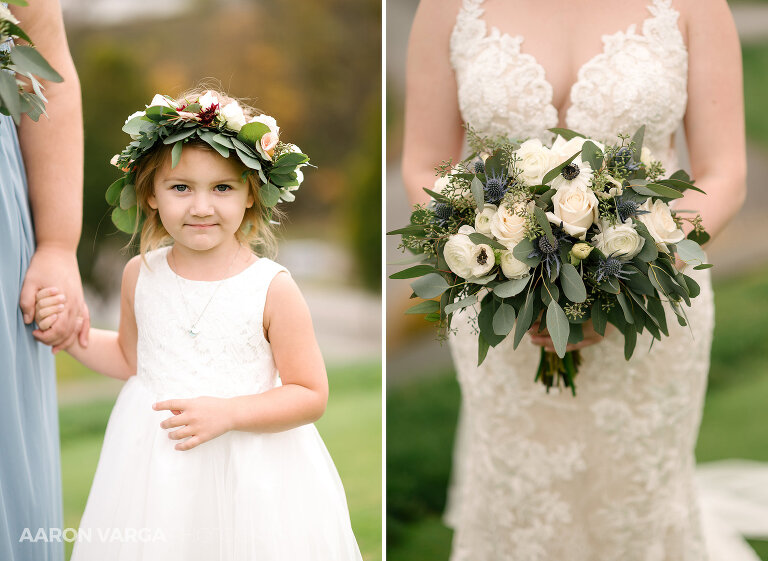 21 southpointe golf club wedding flower girl(pp w768 h561) - Alyssa + Tony | Southpointe Golf Club Wedding Photos
