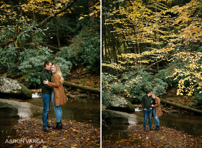 02 cucumber falls engagement ohiopyle state park(pp w768 h561) - Janell + Kyle | Ohiopyle State Park Engagement Photos