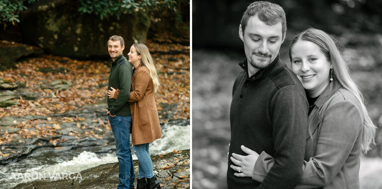 08 fall engagement ohiopyle state park(pp w768 h381) - Janell + Kyle | Ohiopyle State Park Engagement Photos