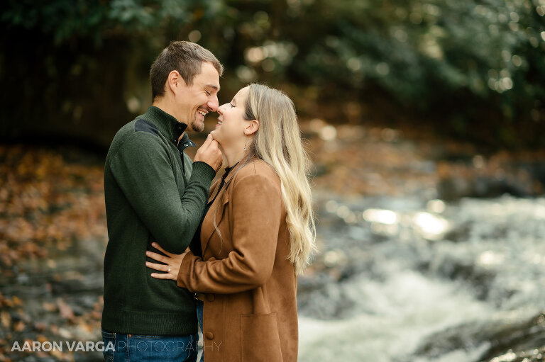 09 fall engagement photos ohiopyle state park water slide(pp w768 h511) - Janell + Kyle | Ohiopyle State Park Engagement Photos