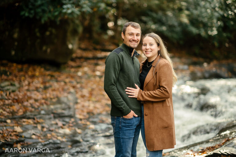 10 ohiopyle state park water slide engagement(pp w768 h511) - Janell + Kyle | Ohiopyle State Park Engagement Photos