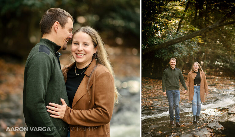 11 fall ohiopyle state park water slide photos(pp w768 h448) - Janell + Kyle | Ohiopyle State Park Engagement Photos