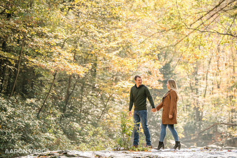 13 ohiopyle state park waterslide engagement photo(pp w768 h511) - Janell + Kyle | Ohiopyle State Park Engagement Photos