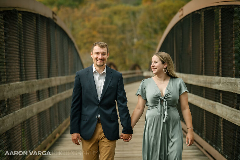 16 ohiopyle state park bridge engagement(pp w768 h511) - Janell + Kyle | Ohiopyle State Park Engagement Photos