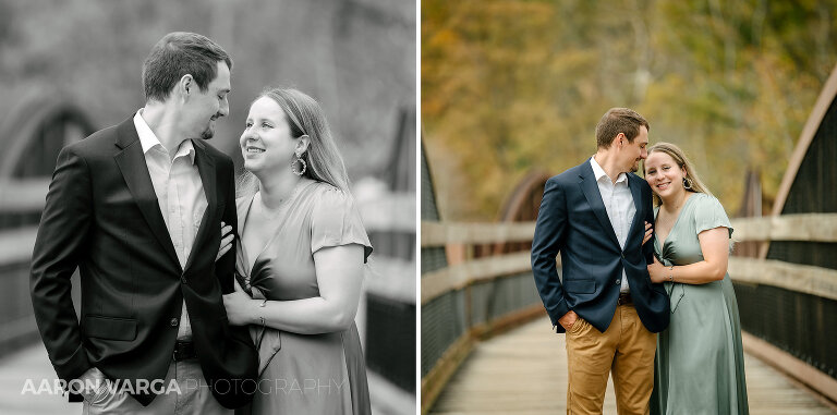 17 ohiopyle state park bridge engagement photos(pp w768 h381) - Janell + Kyle | Ohiopyle State Park Engagement Photos