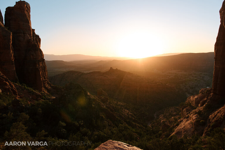 24 cathedral rock view sunset(pp w768 h512) - Sedona, Arizona & the Grand Canyon