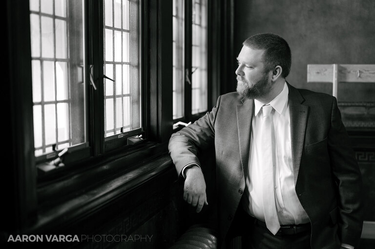 07 soldiers and sailors groom prep(pp w768 h511) - Kelli + Ian | Soldiers & Sailors Memorial Hall Wedding Photos
