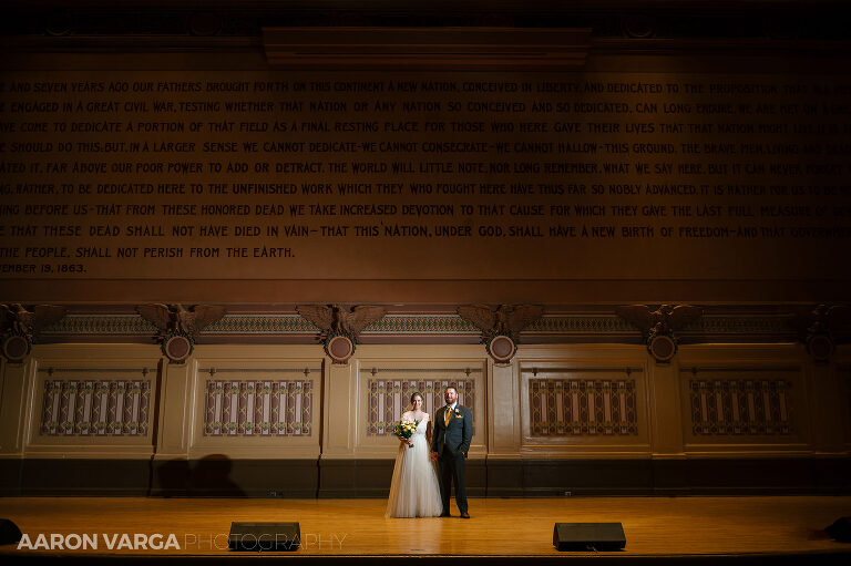 34 soldiers and sailors end of night shot(pp w768 h511) - Kelli + Ian | Soldiers & Sailors Memorial Hall Wedding Photos