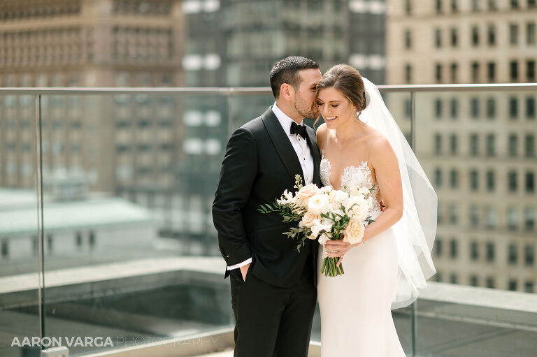 13 hotel monaco wedding rooftop(pp w768 h511) - Elizabeth + Dan | Hotel Monaco & MuseumLab Wedding Photos
