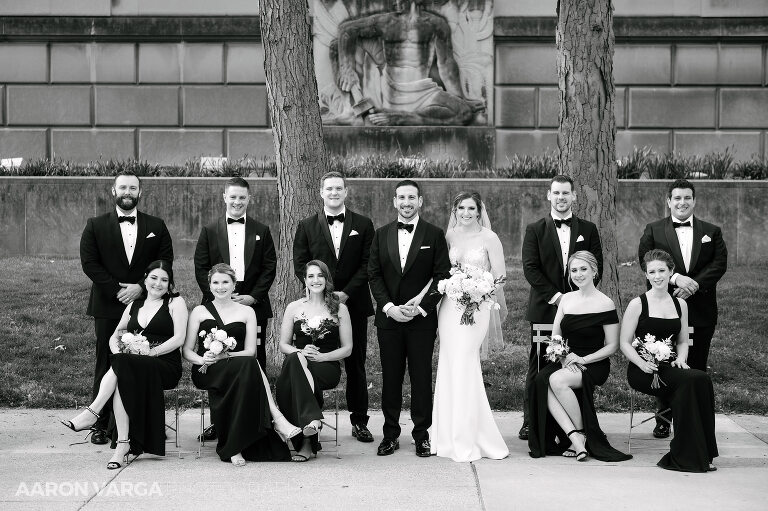32 museumlab bridal party sitting(pp w768 h511) - Elizabeth + Dan | Hotel Monaco & MuseumLab Wedding Photos