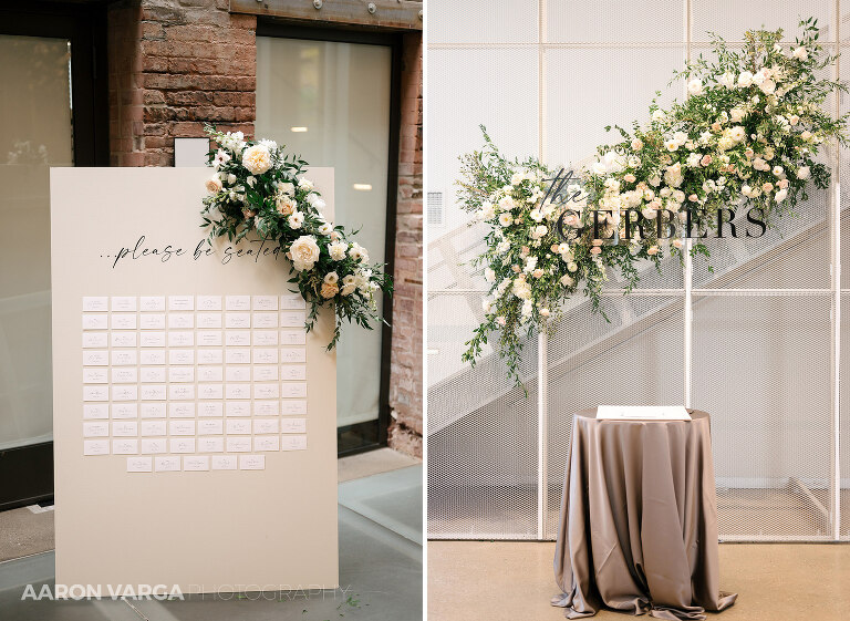 45 museumlab wedding reception details(pp w768 h561) - Elizabeth + Dan | Hotel Monaco & MuseumLab Wedding Photos