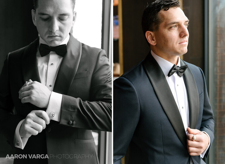 09 renaissance hotel wedding groom(pp w768 h561) - Katie + Angelo | Renaissance Pittsburgh Hotel Wedding Photos