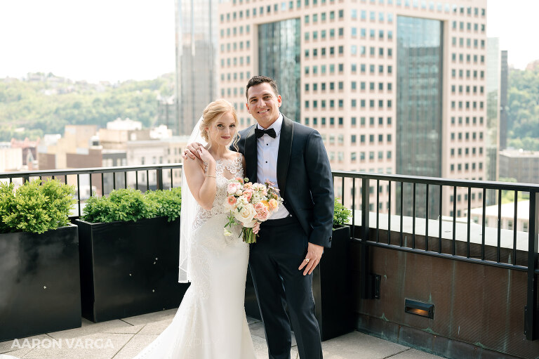 12 renaissance hotel pittsburgh balcony photos(pp w768 h511) - Katie + Angelo | Renaissance Pittsburgh Hotel Wedding Photos