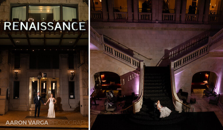 51 renaissance hotel wedding night photos(pp w768 h448) - Katie + Angelo | Renaissance Pittsburgh Hotel Wedding Photos