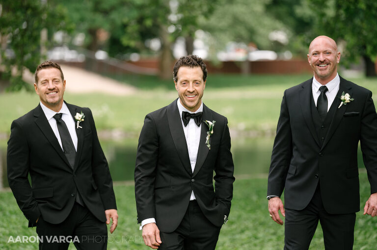 26 allegheny commons park wedding groomsmen(pp w768 h511) - Robin + Brian | The Mattress Factory Wedding Photos