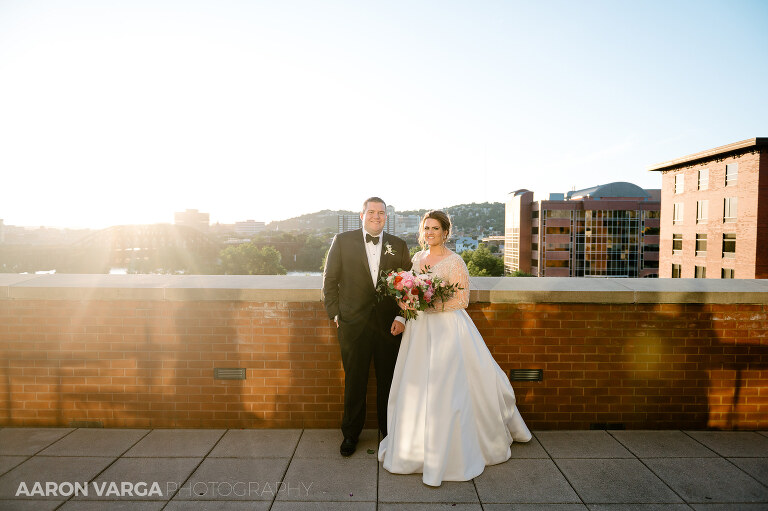 36 heinz history center sunset(pp w768 h511) - Julia + Ryan | Heinz History Center Wedding Photos