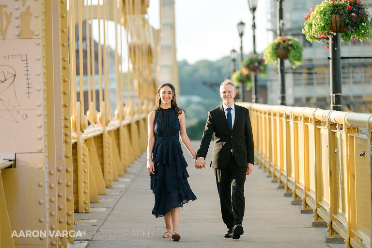 18 downtown pittsburgh yellow bridge engagement(pp w768 h511) - Deanna | Downtown and Heinz Hall Engagement Photos