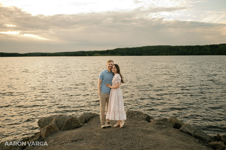 12 Moraine State Park lake(pp w768 h511) - Adriana + Chris | Moraine State Park Engagement Photos