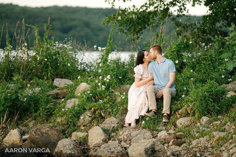 17 Moraine State Park rocks engagement(pp w768 h511) - Adriana + Chris | Moraine State Park Engagement Photos